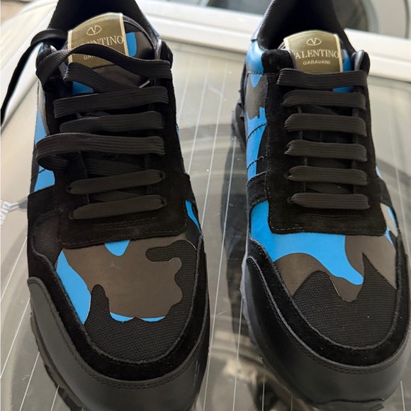 Valentino Black and Blue Sneakers - Picture 2 of 6